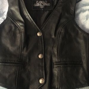 Leather Biker vest